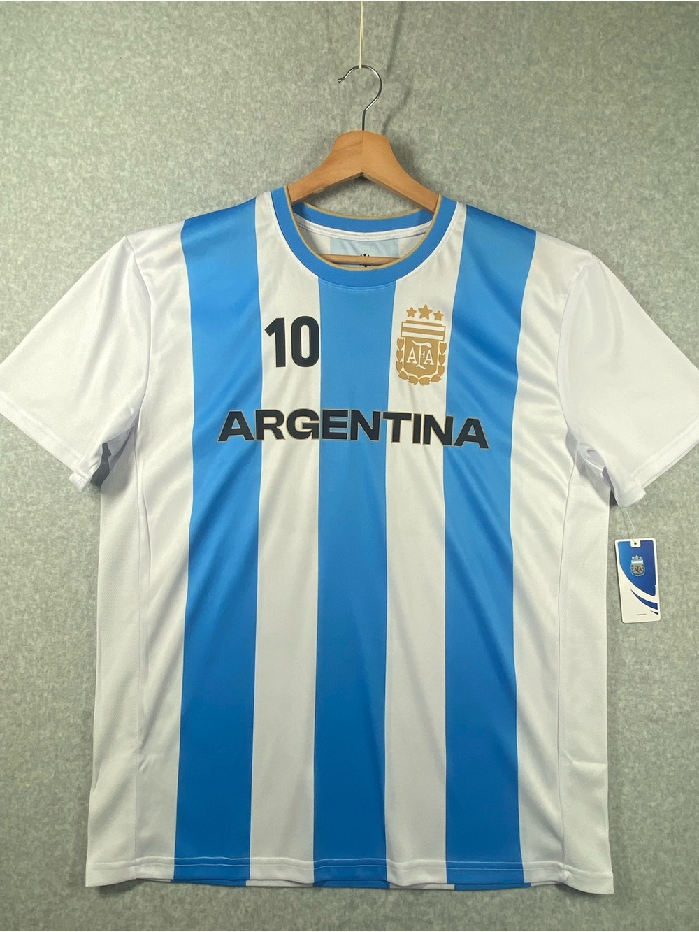 Argentina Lionel Messi Jersey/Shirt # 10 Size XL Original Official Blue NEW W/T